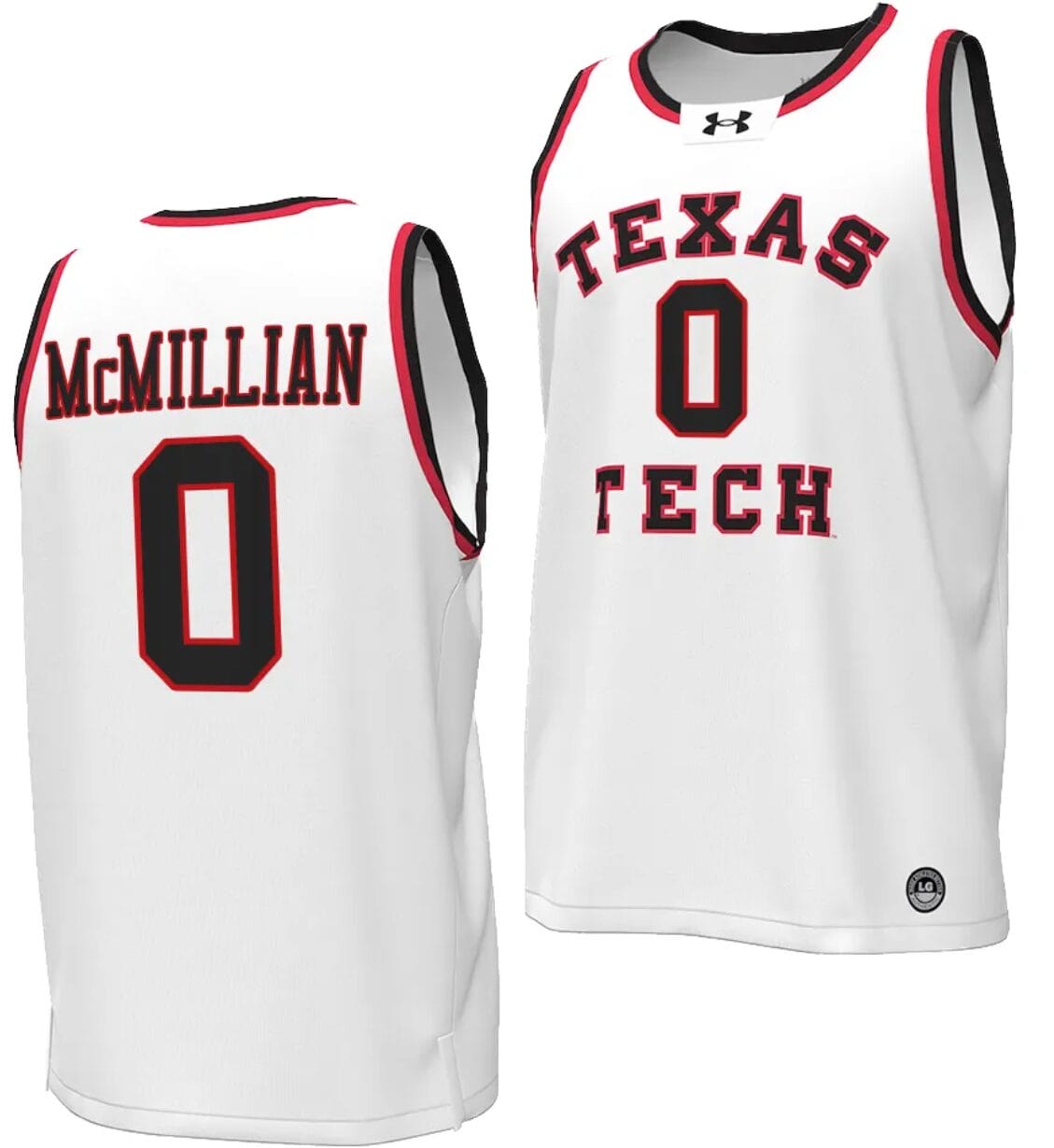 Chance McMillian Jersey #0 Texas Tech Red Raiders Throwback Basketball Replica White 1 Chance McMillian Jersey #0 Texas Tech Red Raiders Throwback Basketball Replica White