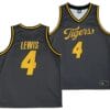 Curt Lewis Jersey #4 Missouri Tigers Anthracite Alternate Script College Basketball