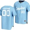 Custom North Carolina Tar Heels Jersey Name and Number Lightweight Baseball Light Blue