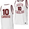 Kamilla Cardoso Jersey #10 South Carolina Gamecocks Basketball Throwback Replica White