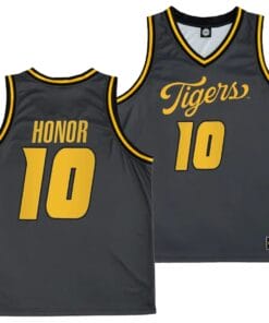 Nick Honor Jersey #10 Missouri Tigers Anthracite Alternate Script College Basketball