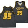 Noah Carter Jersey #35 Missouri Tigers Anthracite Alternate Script College Basketball