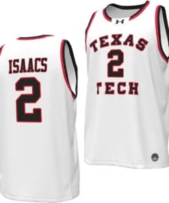 Ricky Pop Isaacs Jersey #2 Texas Tech Red Raiders Throwback Basketball Replica White
