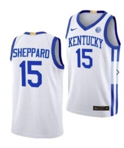 Reed Sheppard Jersey #15 Kentucky Wildcats NIL College Basketball Lightweight White