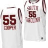 TaLon Cooper Jersey #55 South Carolina Gamecocks Basketball Throwback Replica White