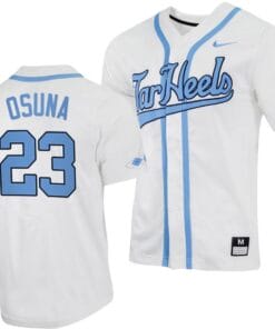 Alberto Osuna Jersey #23 North Carolina Tar Heels Baseball White Full-Button