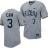 Andrew Cain Jersey #3 Arizona Wildcats Replica Baseball Full-Button Gray