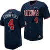 Brendan Summerhill Jersey #4 Arizona Wildcats Replica Baseball Full-Button Navy