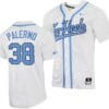 Davis Palermo Jersey #38 North Carolina Tar Heels Baseball White Full-Button