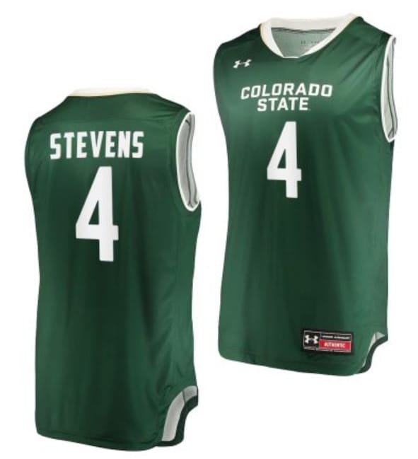 Isaiah Stevens Jersey #4 Colorado State Rams College Basketball Green 1 Isaiah Stevens Jersey #4 Colorado State Rams College Basketball Green