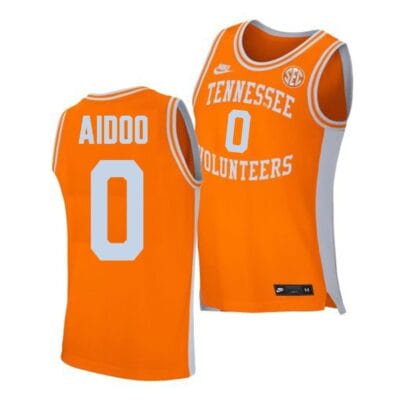 Jonas Aidoo Jersey #0 Tennessee Volunteers College Basketball Orange Classic 8 Jonas Aidoo Jersey #0 Tennessee Volunteers College Basketball Orange Classic
