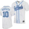 Mac Horvath Jersey #10 North Carolina Tar Heels Baseball White Full-Button