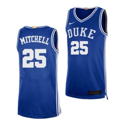 Mark Mitchell Jersey #25 Duke Blue Devils College Basketball Blue 8 Mark Mitchell Jersey #25 Duke Blue Devils College Basketball Blue
