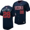 Matthew Martinez Jersey #28 Arizona Wildcats Replica Baseball Full-Button Navy