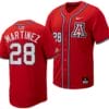 Matthew Martinez Jersey #28 Arizona Wildcats Replica Baseball Full-Button Red