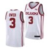 Otega Oweh Jersey #3 Oklahoma Sooners College Basketball White