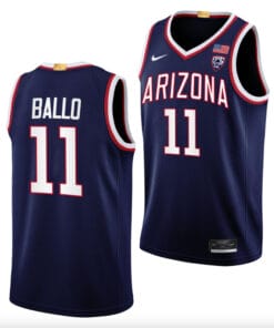 Oumar Ballo Jersey #11 Arizona Wildcats College Basketball Navy