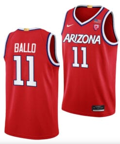 Oumar Ballo Jersey #11 Arizona Wildcats College Basketball Red