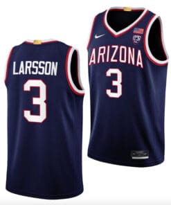 Pelle Larsson Jersey #3 Arizona Wildcats College Basketball Navy