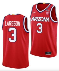 Pelle Larsson Jersey #3 Arizona Wildcats College Basketball Red