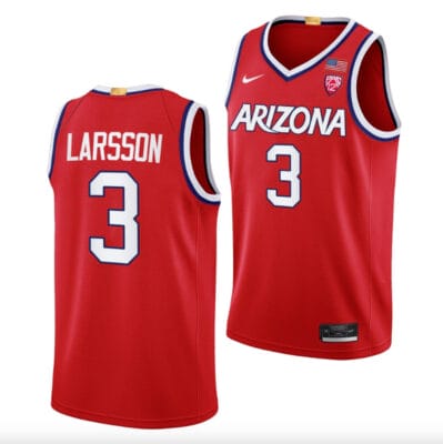 Pelle Larsson Jersey #3 Arizona Wildcats College Basketball Red 8 Pelle Larsson Jersey #3 Arizona Wildcats College Basketball Red