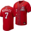 Richie Morales Jersey #7 Arizona Wildcats Replica Baseball Full-Button Red