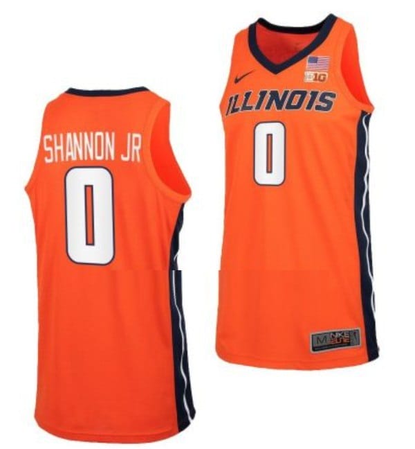 Terrence Shannon Jr Jersey #0 Illinois Fighting Illini College Basketball Orange 1 Terrence Shannon Jr Jersey #0 Illinois Fighting Illini College Basketball Orange