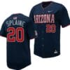 Tommy Splaine Jersey #20 Arizona Wildcats Replica Baseball Full-Button Navy
