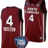 Aliyah Boston Jersey #4 South Carolina Gamecocks Basketball 2024 NCAA March Madness Final Four Garnet