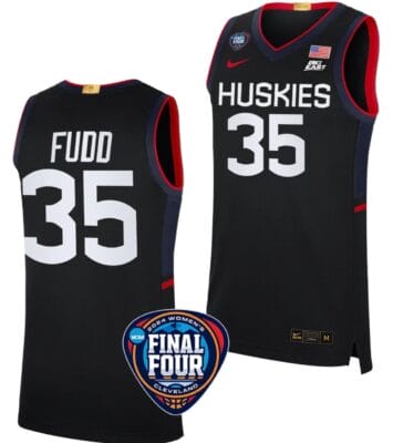 Azzi Fudd Jersey #35 UConn Huskies Basketball 2024 NCAA March Madness Final Four Black 6 Azzi Fudd Jersey #35 UConn Huskies Basketball 2024 NCAA March Madness Final Four Black