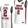 Ashlyn Watkins Jersey #2 South Carolina Gamecocks 2024 NCAA Basketball National Champions White