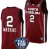 Ashlyn Watkins Jersey #2 South Carolina Gamecocks Basketball 2024 NCAA March Madness Final Four Garnet