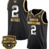 Ashlyn Watkins Jersey #2 South Carolina Gamecocks Basketball 2024 National Champions All Stitched 2 Bree Hall Jersey #23 South Carolina Gamecocks Basketball 2024 National Champions All Stitched Black Gold
