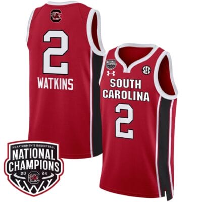 Bree Hall Jersey #23 South Carolina Gamecocks Basketball 2024 National Champions All Stitched Red