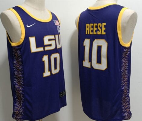 Angel Reese Jersey #10 Lsu Tigers College Basketball Stitched Purple 8 Angel Reese Jersey Lsu Tigers