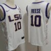 Angel Reese Jersey #10 Lsu Tigers College Basketball Stitched White 4 Angel Reese Jersey #10 Lsu Tigers College Basketball Stitched White
