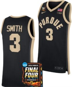 Braden Smith Jersey #3 Purdue Boilermakers 2024 NCAA March Madness Final Four Basketball Black