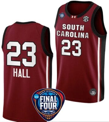 Bree Hall Jersey #23 South Carolina Gamecocks Basketball 2024 NCAA March Madness Final Four Garnet