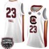 Bree Hall Jersey #23 South Carolina Gamecocks 2024 NCAA Basketball National Champions White Yellow 2 Bree Hall Jersey #23 South Carolina Gamecocks 2024 NCAA Basketball National Champions White Yellow