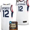 Cam Spencer Jersey #12 UConn Huskies Basketball 2024 NCAA March Madness Final Four White