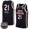 Chloe Kitts Jersey #21 South Carolina Gamecocks 2024 NCAA Basketball National Champions Black 2 Chloe Kitts Jersey #21 South Carolina Gamecocks 2024 NCAA Basketball National Champions Black