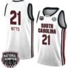 Chloe Kitts Jersey #21 South Carolina Gamecocks 2024 NCAA Basketball National Champions White Red 2 Chloe Kitts Jersey #21 South Carolina Gamecocks 2024 NCAA Basketball National Champions White Red