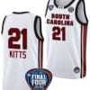 Chloe Kitts Jersey #21 South Carolina Gamecocks Basketball 2024 NCAA March Madness Final Four White