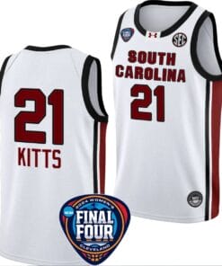 Chloe Kitts Jersey #21 South Carolina Gamecocks Basketball 2024 NCAA March Madness Final Four White