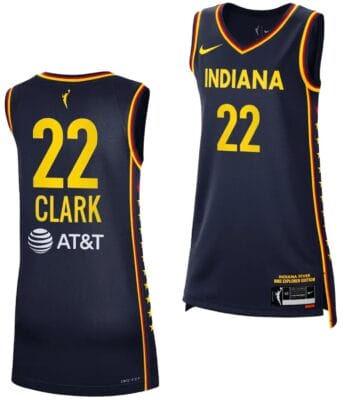 Caitlin Clark Indiana Fever Jersey #22 Basketball 2024 WNBA Draft Explorer Edition Navy
