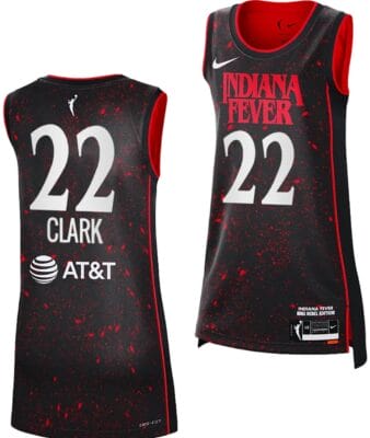 Caitlin Clark Indiana Fever Jersey #22 Basketball 2024 WNBA Draft Rebel Edition Black