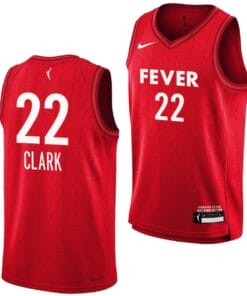 Caitlin Clark Indiana Fever Jersey #22 Basketball 2024 WNBA Draft Rebel Edition Stitched Red