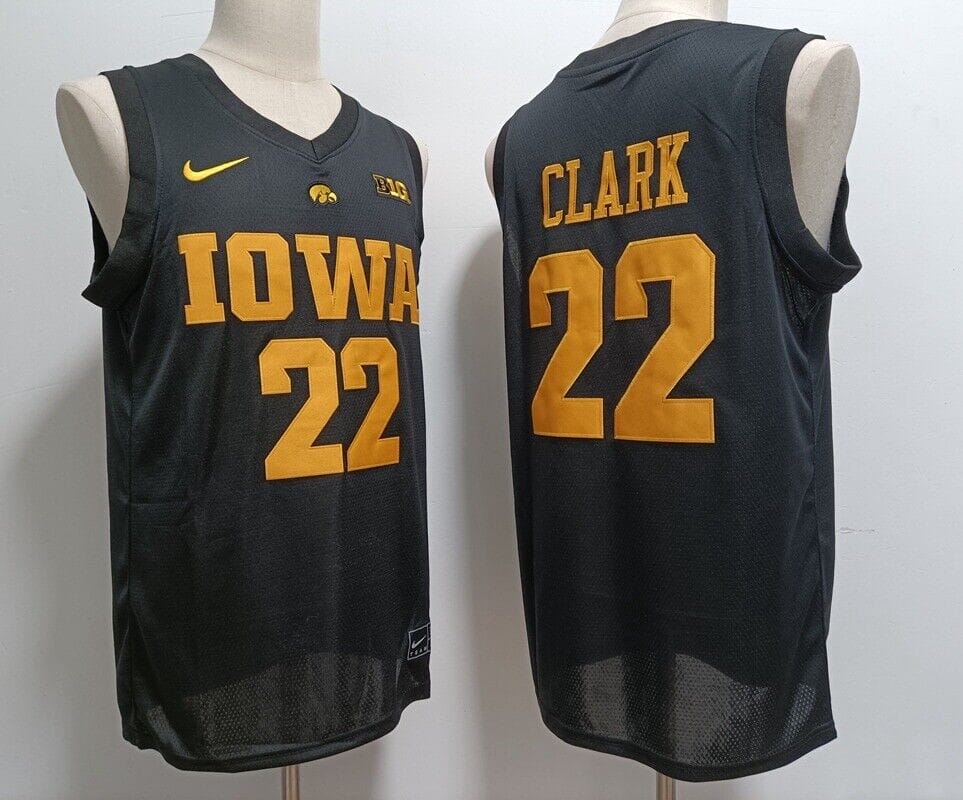Caitlin Clark Jersey #22 Iowa Hawkeyes College Basketball Stitched Black 1 Caitlin Clark Jersey #22 Iowa Hawkeyes College Basketball Stitched Black