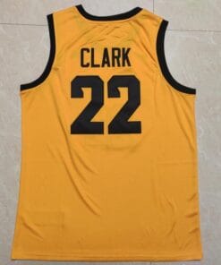 Caitlin Clark Jersey #22 Iowa Hawkeyes College Basketball Stitched Yellow 2
