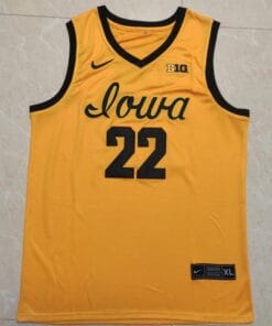 Caitlin Clark Jersey #22 Iowa Hawkeyes College Basketball Stitched Yellow 2